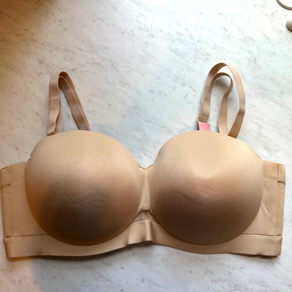 Cacique Lane Bryant Bra 44DD Lightly Lined Multi-Way Strapless Comfort Bliss NWT - Picture 1 of 9